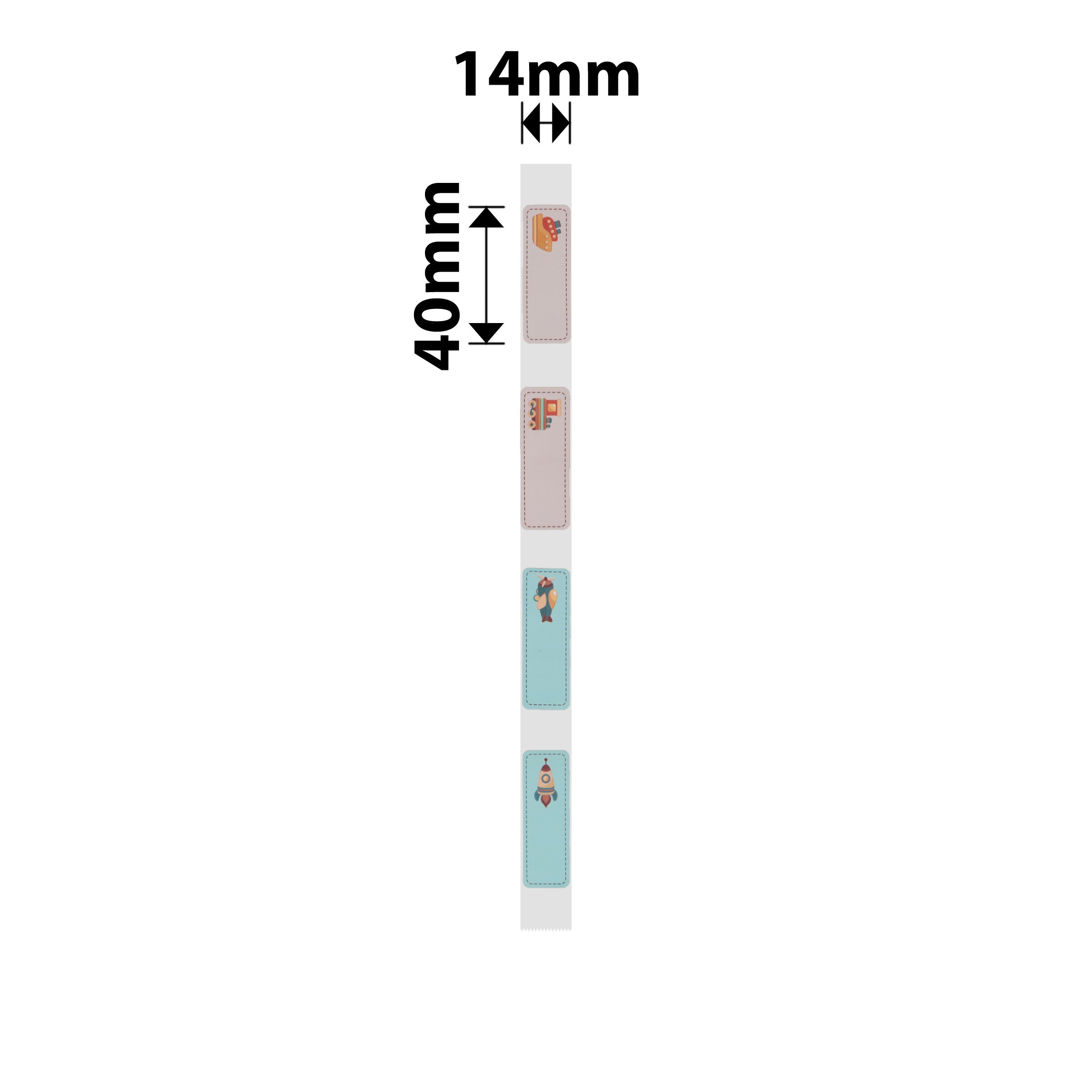NB419 - Niimbot - N1 - 14x40mm - 150 Child Travelling Labels