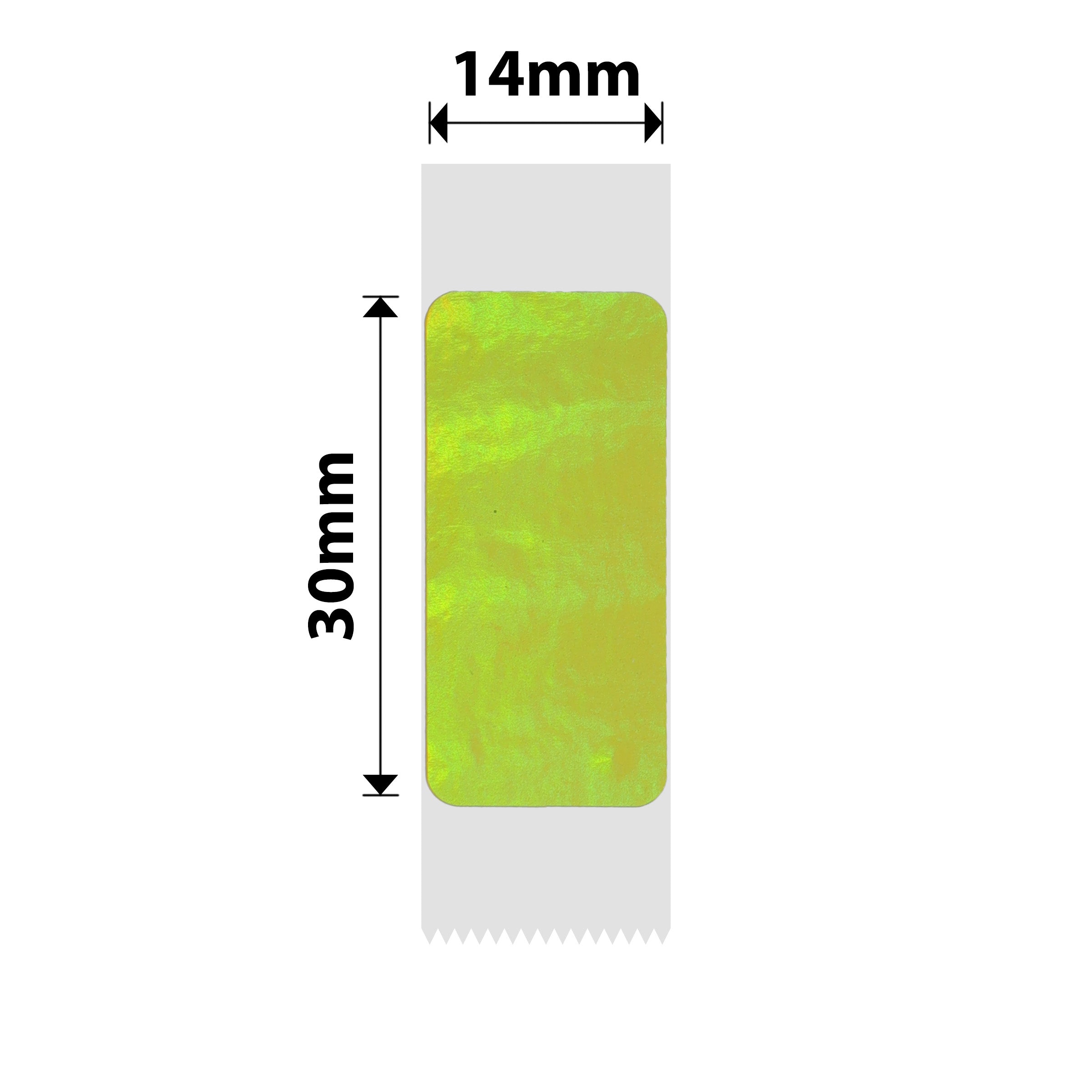 NB427 - NIIMBOT - B18 / N1 - EL14X30mm - 190 LABELS PER ROLL - HOLOGRAM - GOLDEN