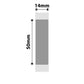 NB432 - NIIMBOT - B18 / N1 - ES14X50mm - 125 LABELS PER ROLL - GREY VOID LABEL