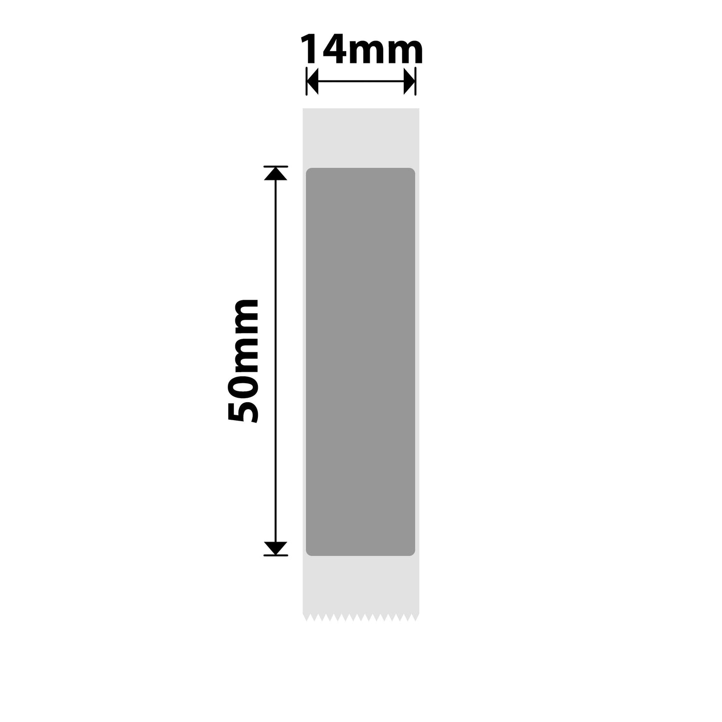 NB432 - NIIMBOT - B18 / N1 - ES14X50mm - 125 LABELS PER ROLL - GREY VOID LABEL
