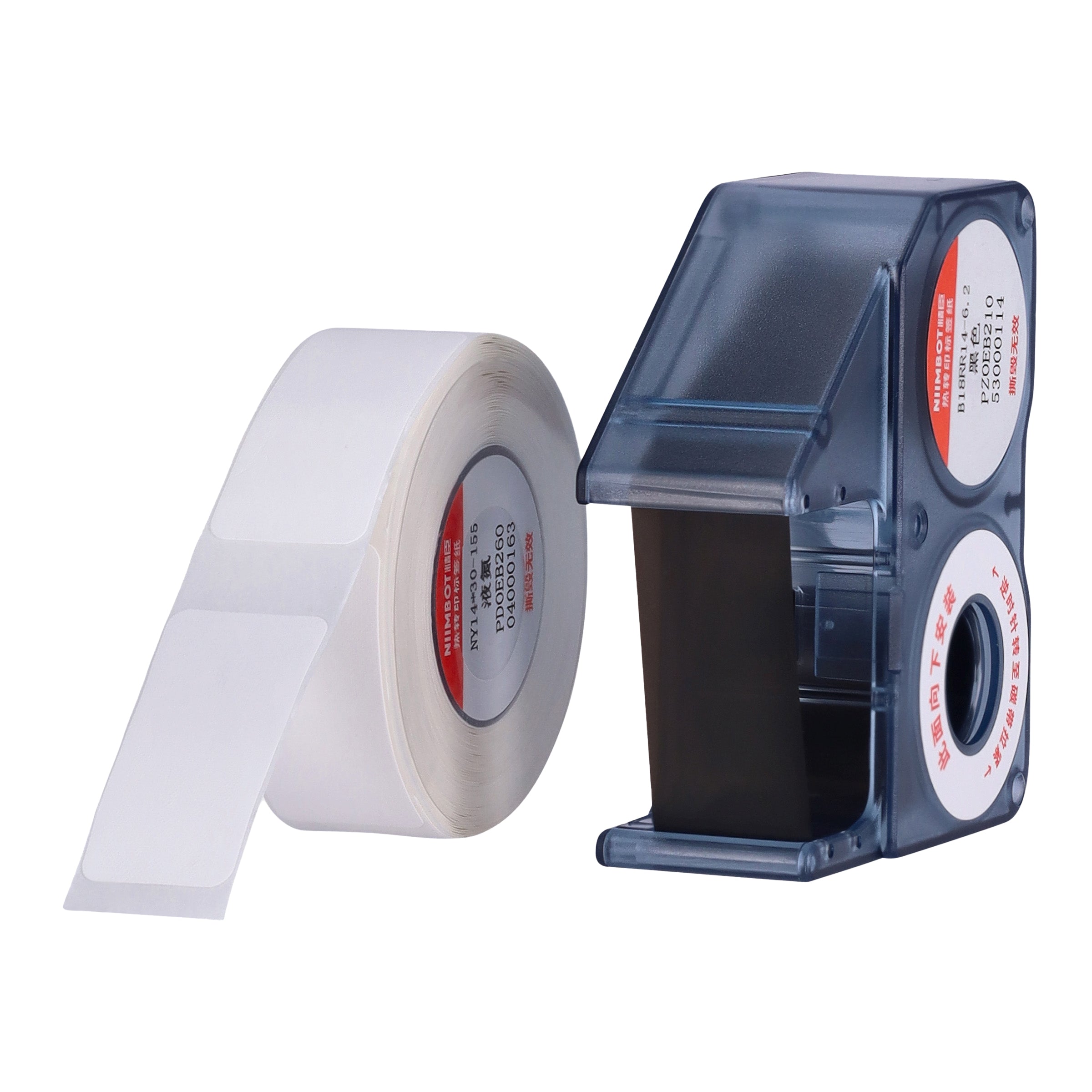 NB433 - NIIMBOT - B18 / N1 - NY14X30MM - WHITE LIQUID NITROGEN LABEL AND BLACK CARTRIDGE SET - 155 LABELS PER ROLL