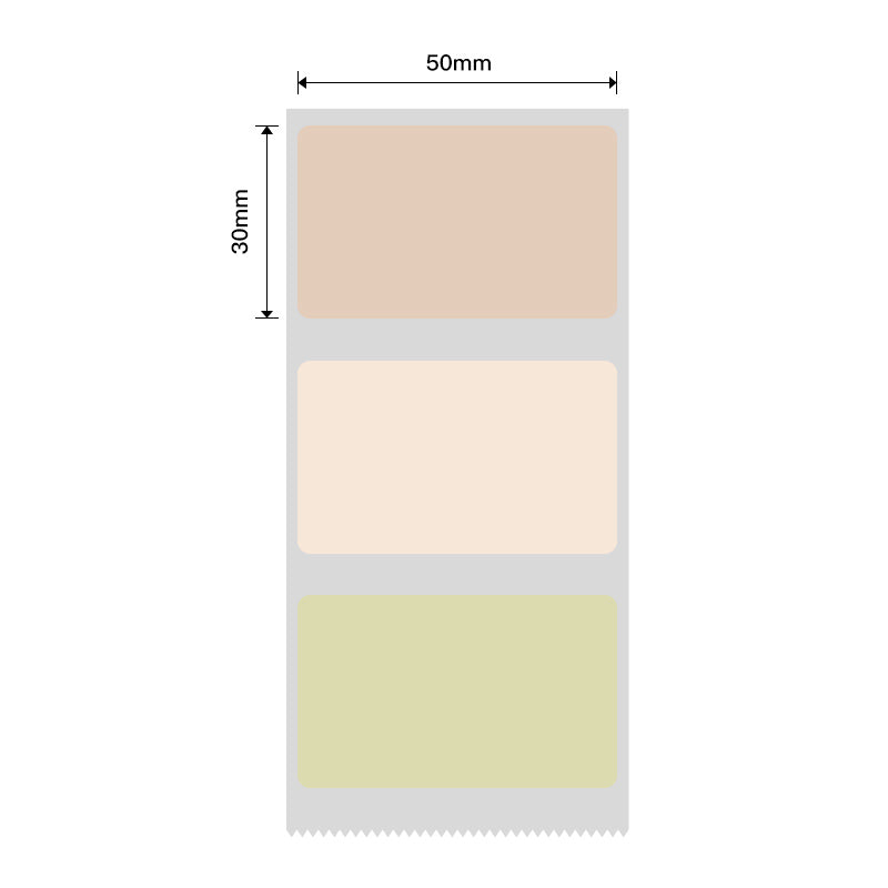 NB437 - NIIMBOT - B1 / B21 / B3S / B4 - 50X30MM - 230 THERMAL LABELS (MULTI-COLOUR)