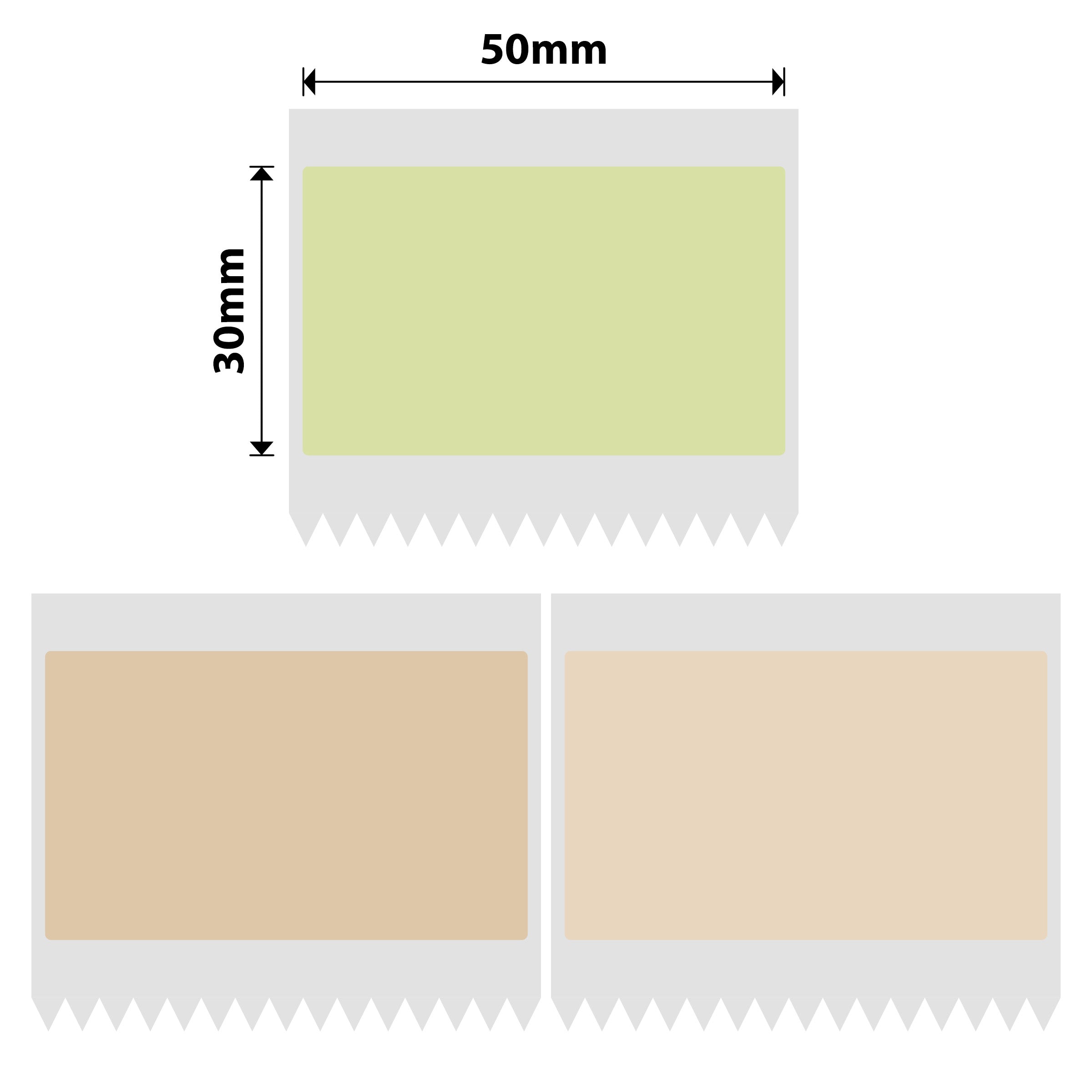 NB437 - Niimbot - B1 / B21 / B31 / B3S / B4 - 50x30mm - 230 Multi-Colour Labels