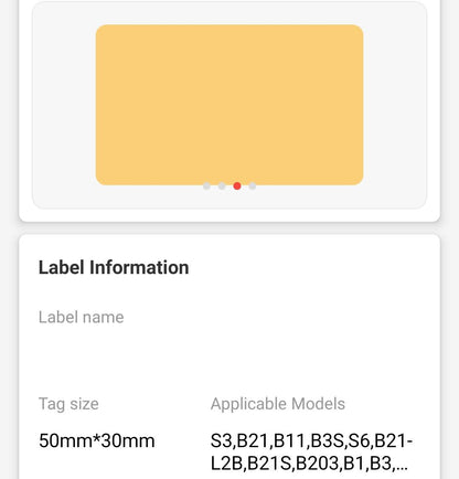 NB438 - NIIMBOT - B1 / B21 / B3S / B4 - 50X30MM - 230 THERMAL LABELS - HEAL THE FOREST DESIGN