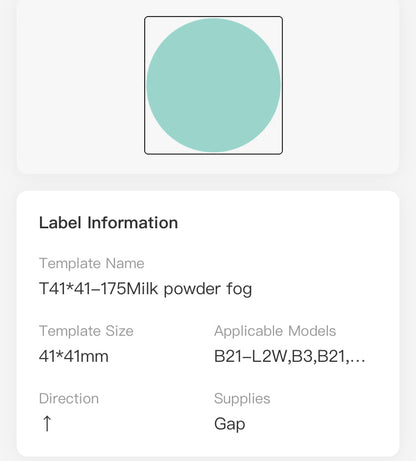 NB439 - NIIMBOT - B1 / B21 / B3S / B4 - T41X41MM - 175 ROUND THERMAL LABELS - MULITI-COLOUR DESIGN