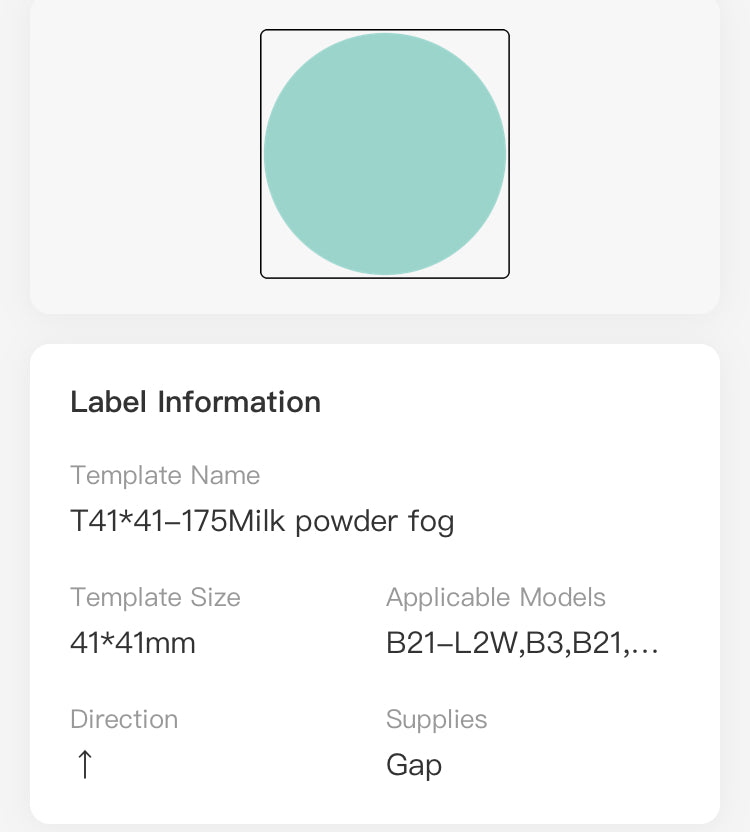 NB439 - NIIMBOT - B1 / B21 / B3S / B4 - 41X41MM - 175 MULITI-COLOUR ROUND LABELS