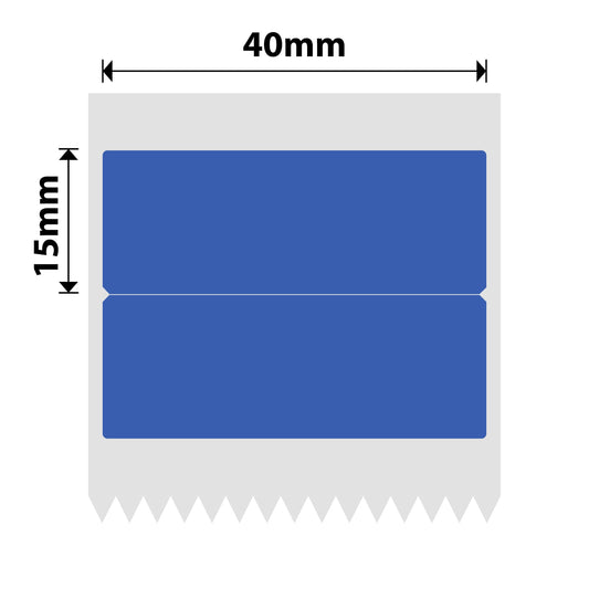 NB441 - NIIMBOT - B1 / B21 / B3S - 40X15/2MM - 460 BLUE THERMAL LABELS