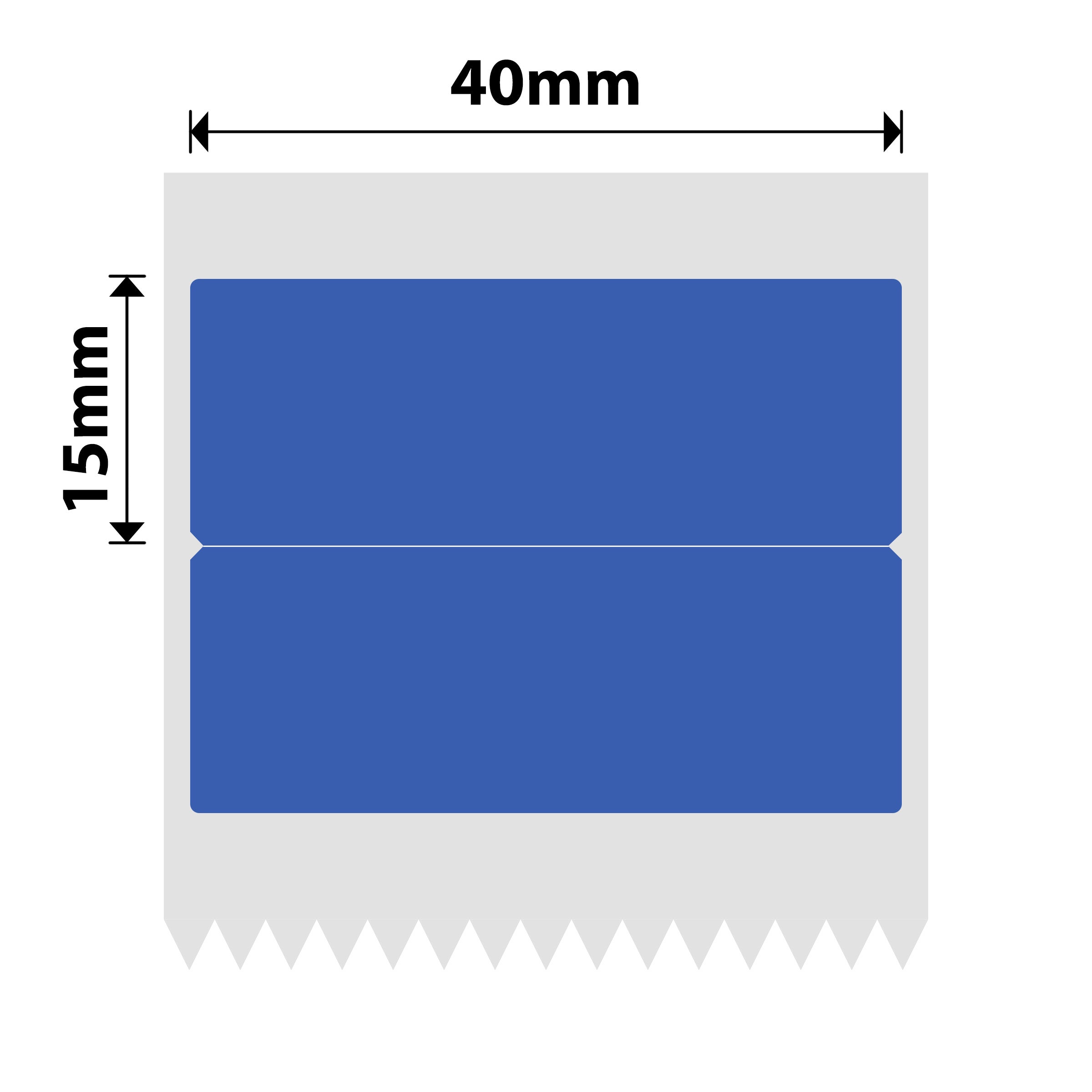 NB441 - Niimbot - B1 / B21 / B31 / B3S / B4 - 40x15/2mm - 460 Blue Thermal Labels