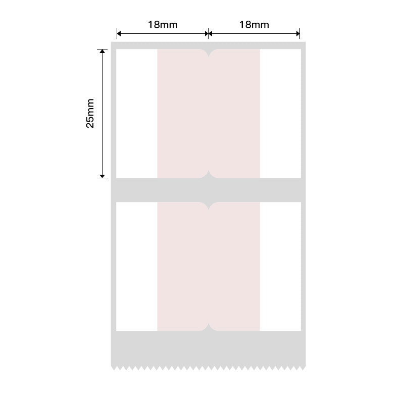NB442 - NIIMBOT - B1 / B21 / B3S - T36X25MM - 260 LABELS PER ROLL -  PINK INDEX STICKER DESIGN