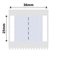 NB443 - NIIMBOT - B1 / B21 / B3S - T36X25MM - 260 LABELS PER ROLL - GREY INDEX STICKER DESIGN