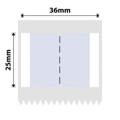NB443 - Niimbot - B1 / B21 / B31 / B3S / B4 - 36x25mm - 260 Grey Index Sticker Labels