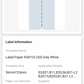 NB443 - NIIMBOT - B1 / B21 / B3S - T36X25MM - 260 LABELS PER ROLL - GREY INDEX STICKER DESIGN