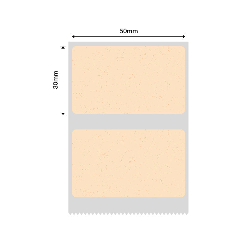 NB448 - NIIMBOT - B1 / B21 / B3S / B4 - 50X30MM - 230 THERMAL LABELS - CRAFT PAPER COLOUR DESIGN