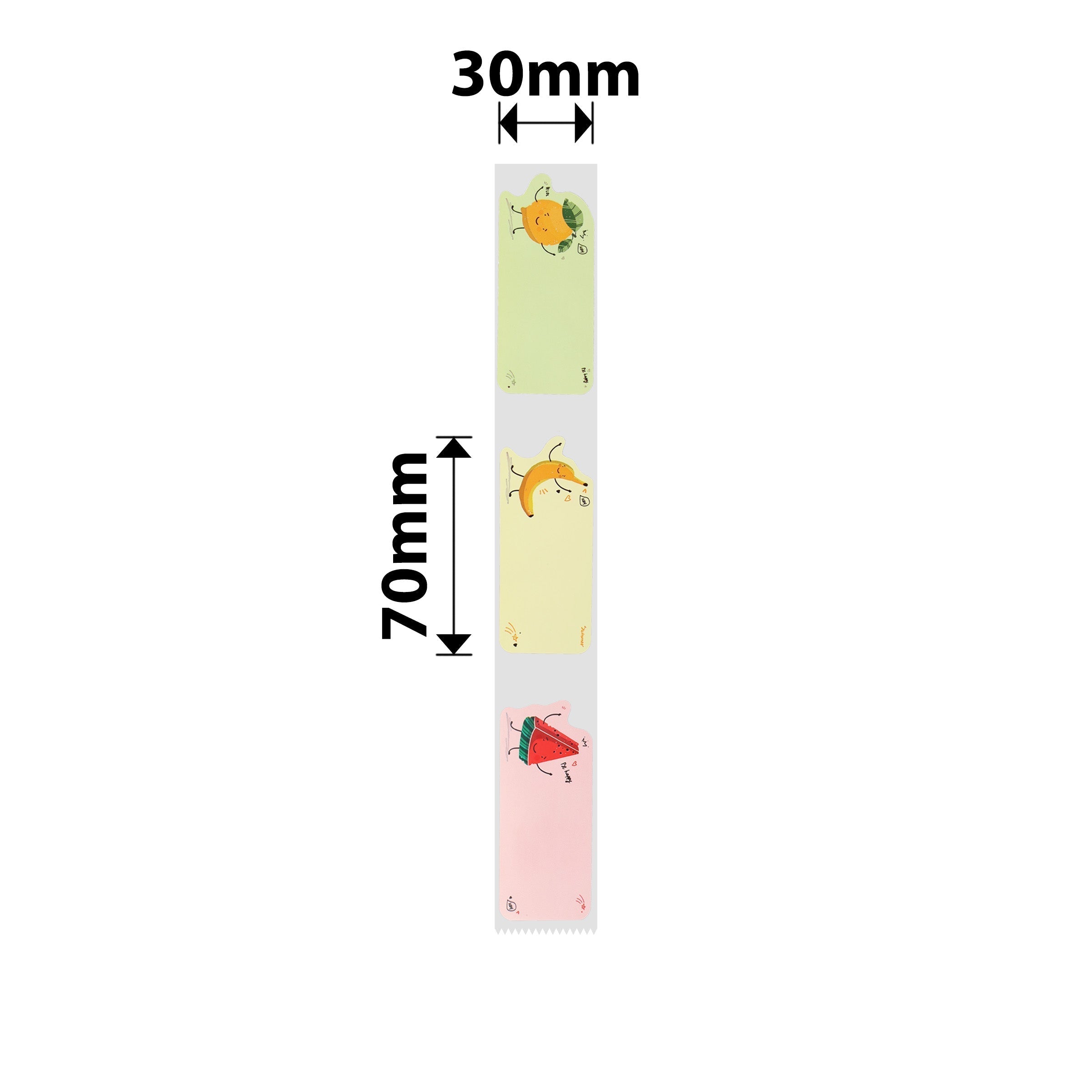 NB451 - NIIMBOT - B1 / B21 / B3S / B4 - T30X70MM - 110 LABELS PER ROLL - FRUITY PARTY DESIGN