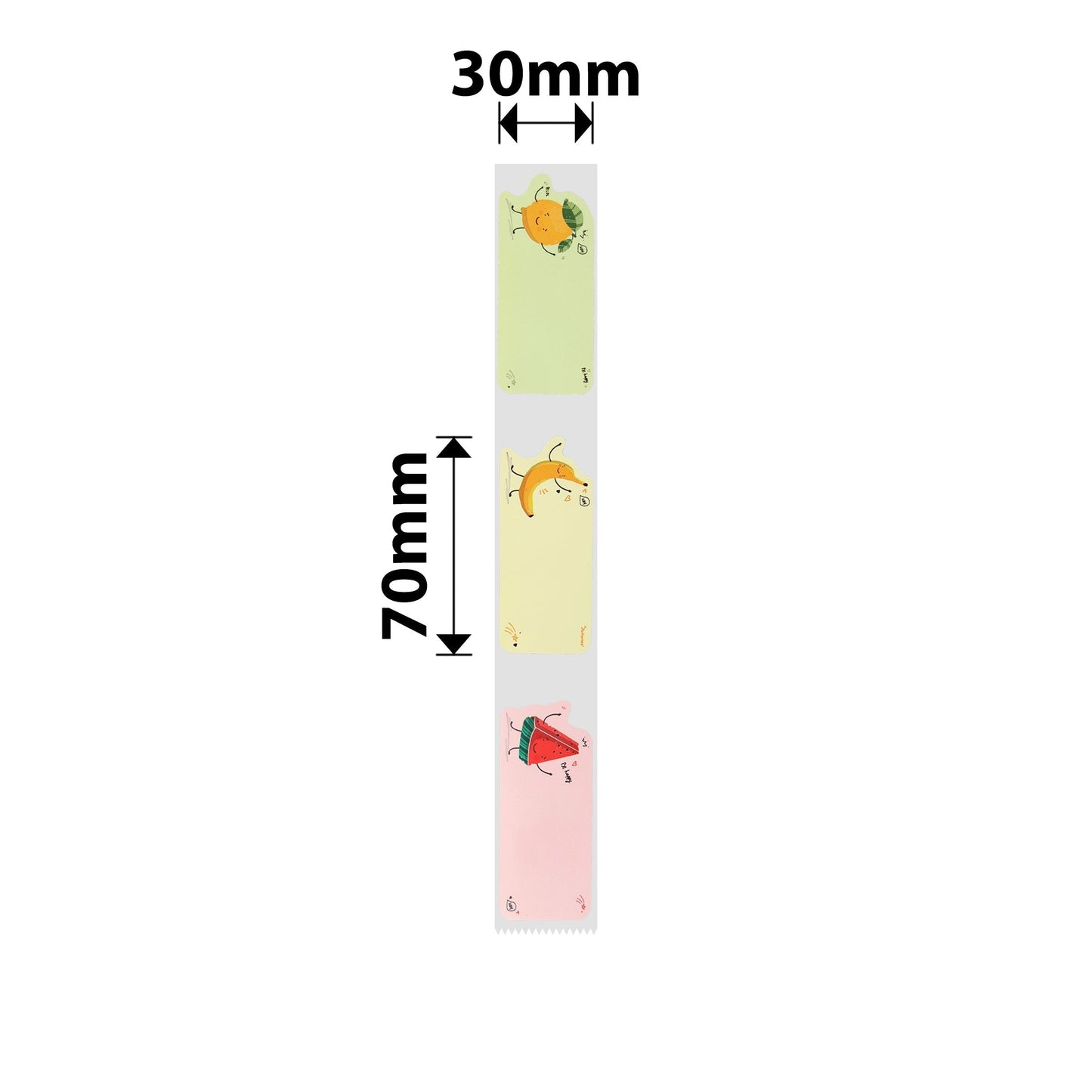 NB451 - NIIMBOT - B1 / B21 / B3S - T30X70MM - 110 LABELS PER ROLL - FRUITY PARTY DESIGN