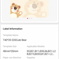 NB452 - NIIMBOT - B1 / B21 / B3S - T40X20MM - 320 LABELS PER ROLL - CUTE BEAR DESIGN