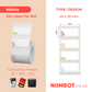 NB454 - NIIMBOT - B1 / B21 / B3S - 40X20MM - 320 THERMAL LABELS (MULTI-COLOUR) - STUDY BUDDY DESIGN