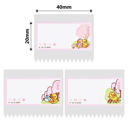 NB455 - Niimbot - B1 / B21 / B31 / B3S / B4 - 40x20mm - 320 Duck & Cherry Blossom Labels