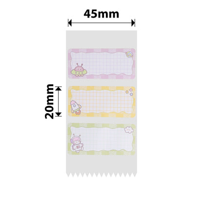NB459 - NIIMBOT - B1 / B21 / B3S / B4 - 45X20MM - 320 THERMAL LABELS - SPACE SQUAD DESIGN