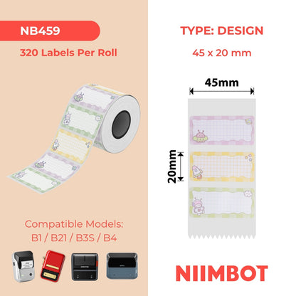 NIIMBOT - B Range - 45x20mm - Space Squad - 320 Labels