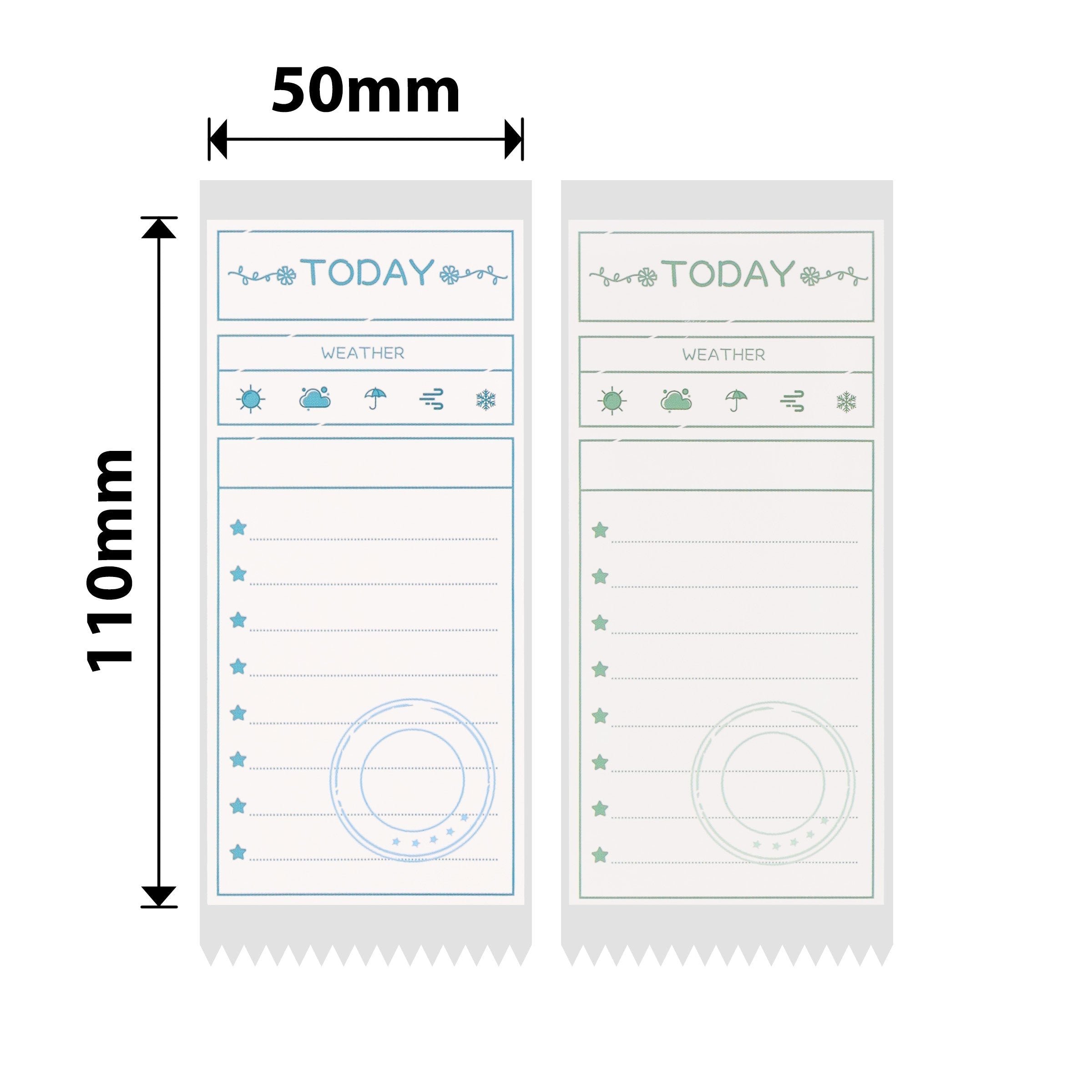 NB462 - Niimbot - B1 / B21 / B31 / B3S / B4 - 50x110mm - 70 To Do List Labels