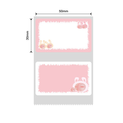 NB464 - NIIMBOT - B1 / B21 / B3S / B4 - T50X30MM - 230 LABELS PER ROLL - PEACH DESIGN