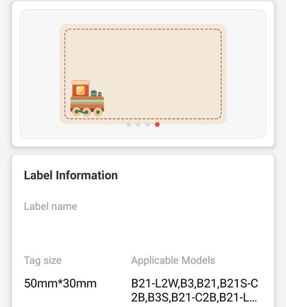NB465 - NIIMBOT - B1 / B21 / B3S / B4 - 50X30MM - 230 CHILDHOOD TOYS MULTI-COLOUR LABELS