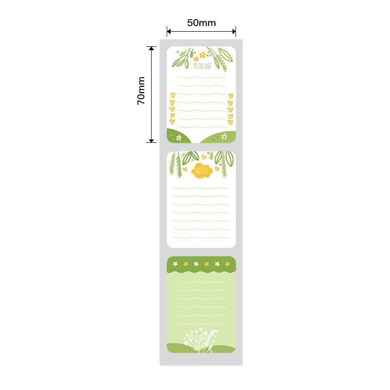 NB466 - NIIMBOT - B1 / B21 / B3S / B4 - T50X70MM - 110 LABELS PER ROLL - GARDEN DESIGN