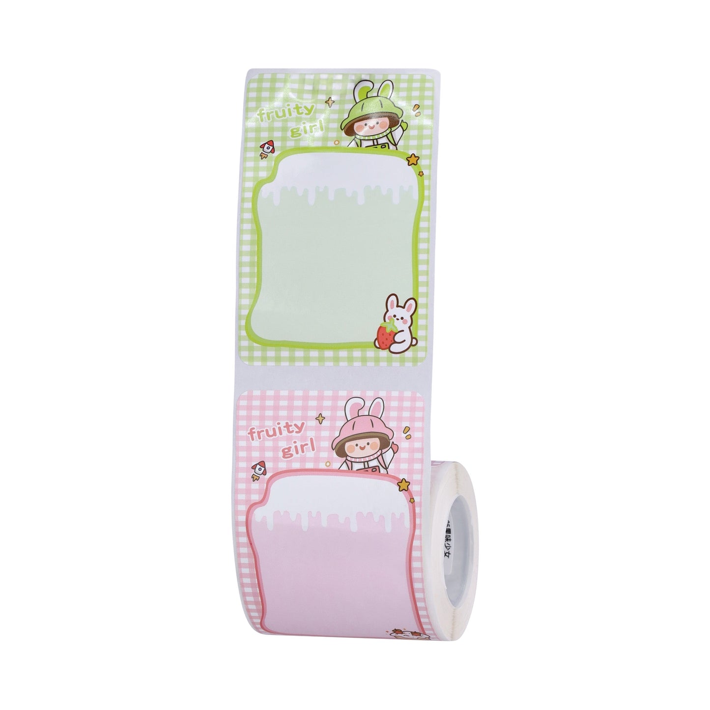 NB469 - NIIMBOT - B1 / B21 / B3S - 50*80MM - 95 THERMAL LABELS (MULTI-COLOUR) - FRUITY GIRL DESIGN