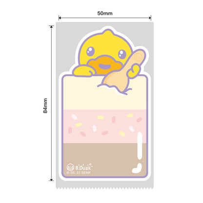 NB470 - NIIMBOT - B1 / B21 / B3S / B4 - 50X84MM - 90 THERMAL LABELS - ICE CREAM DUCK DESIGN