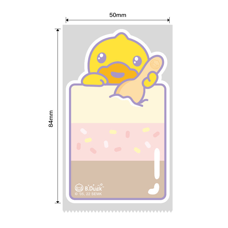 NB470 - NIIMBOT - B1 / B21 / B3S / B4 - 50X84MM - 90 THERMAL LABELS - ICE CREAM DUCK DESIGN