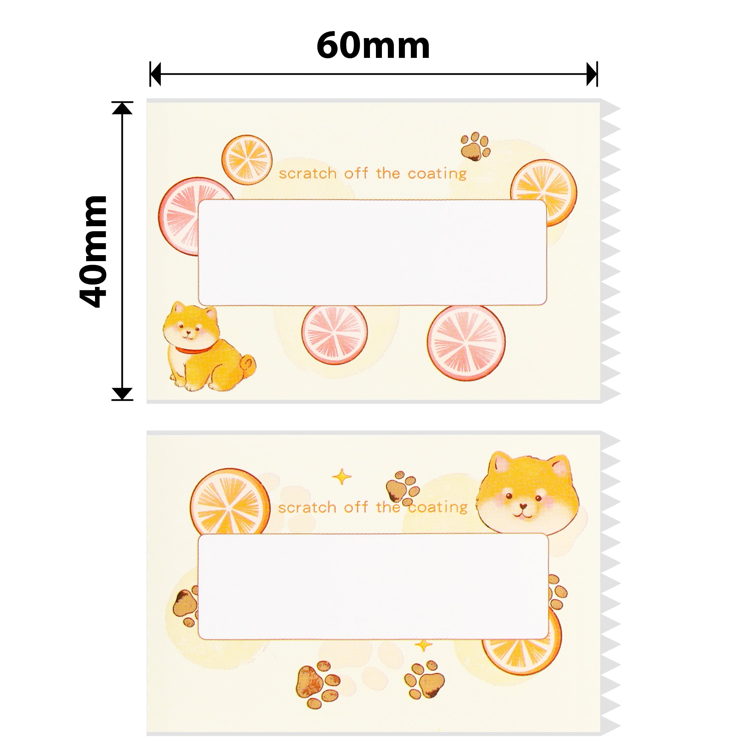 NB471 - Niimbot - B1 / B21 / B31 / B3S / B4 - 40x60mm - 115 Yellow Lemon Labels