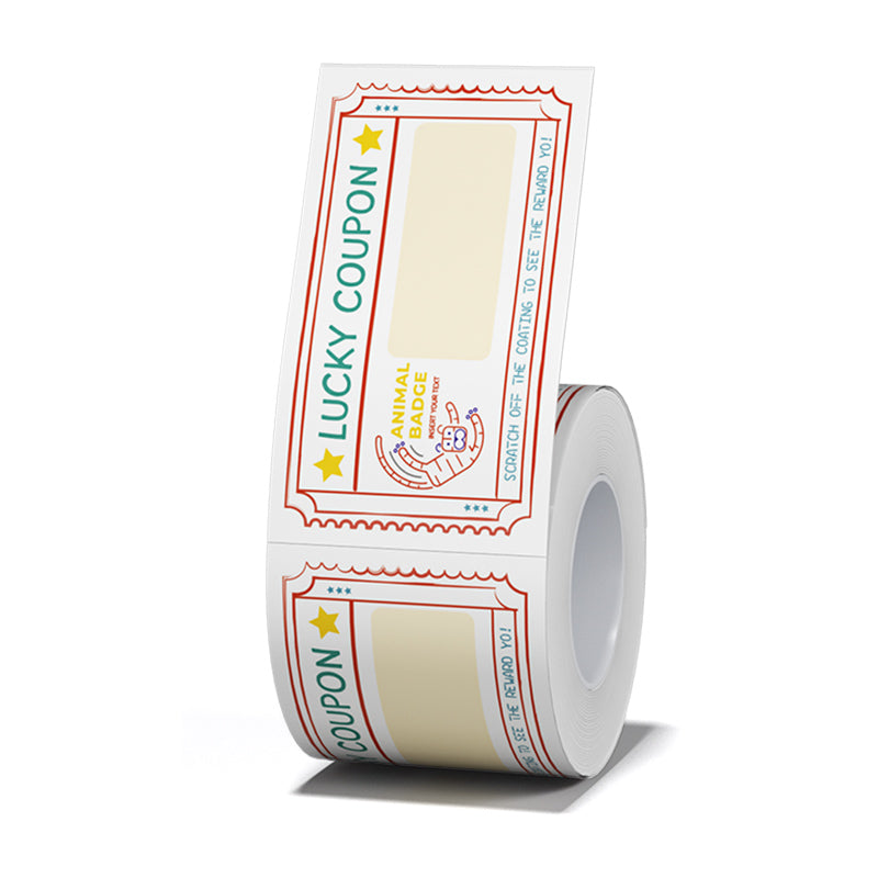 NB472 - NIIMBOT - B1 / B21 / B3S / B4 - TP35X60MM - 115 LABELS PER ROLL - LUCKY TIGER DESIGN