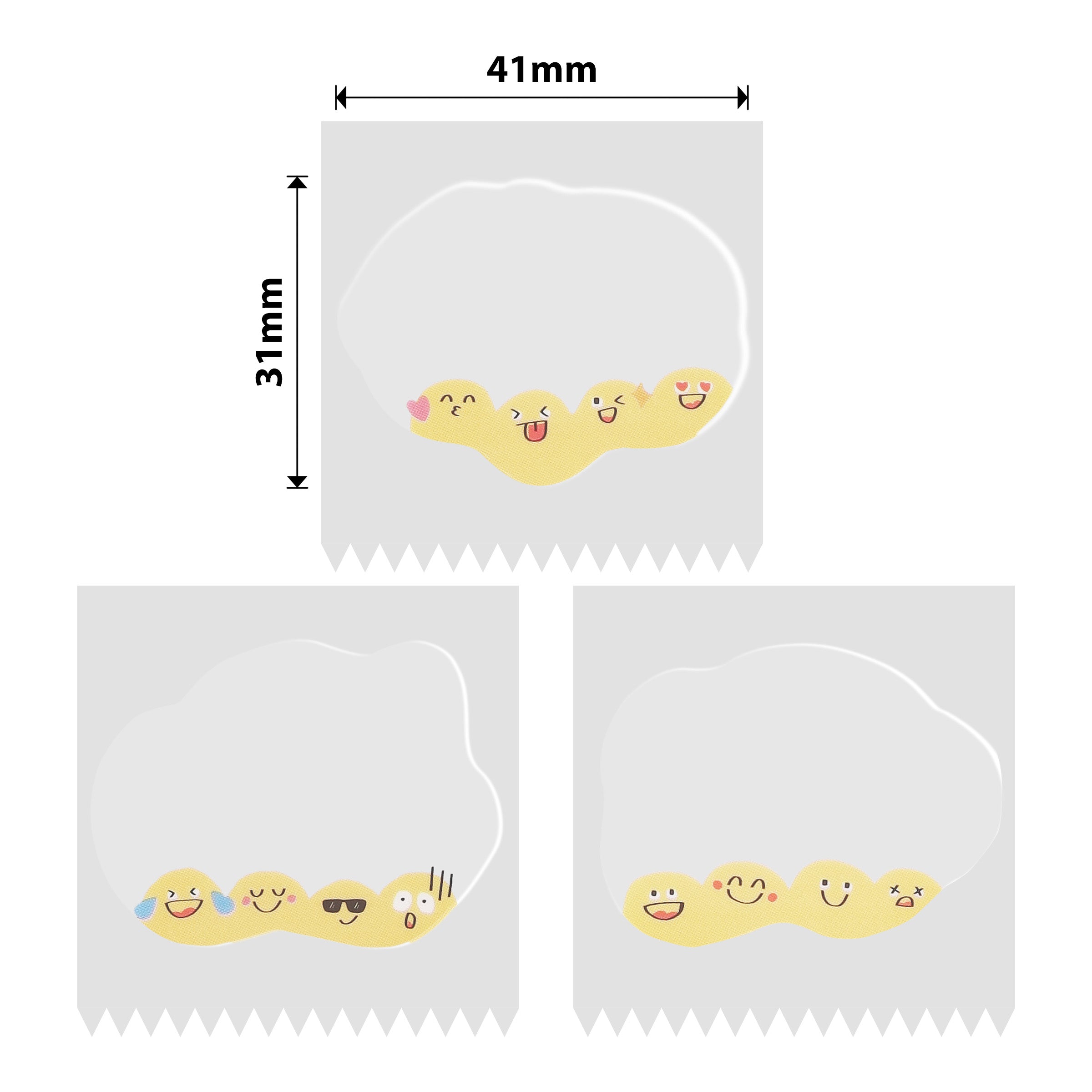 NB473 - Niimbot - B1 / B21 / B31 / B3S / B4 - 41x31mm - 220 Cute Emojis Labels