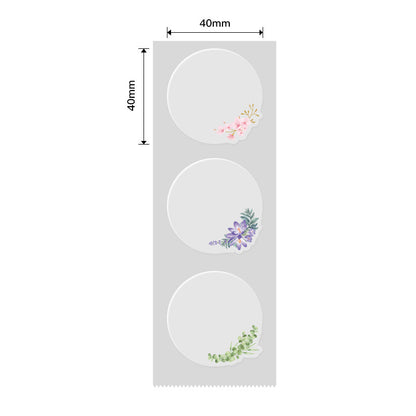 NB474 - NIIMBOT - B1 / B21 / B3S / B4 - 41X41MM - 170 LABELS PER ROLL - WHISPERING FLOWERS DESIGN - TRANSPARENT