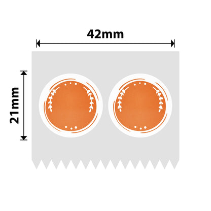 NB475 - Niimbot - B1 / B21 / B31 / B3S / B4 - 42x21mm - 310 Orange Round Labels