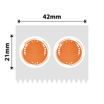 NB475 - NIIMBOT - B1 / B21 / B3S / B4 - 42X21MM - 310 ORANGE ROUND LABELS