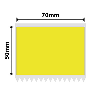 NB480 - NIIMBOT - M3 ONLY - P70X50MM - 380 THERMAL TRANSFER LABELS - RECTANGLE - YELLOW