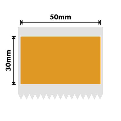 NB494 - Niimbot - B1 / B21 / B31 / B3S / B4 - 50x30mm - 230 Orange Freezer Labels