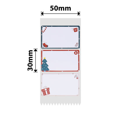 NB503 - NIIMBOT - B1 / B21 / B3S / B4 - T50X30MM - 230 LABELS PER ROLL- CHRISTMAS HEART