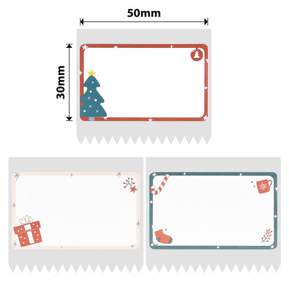NB503 - Niimbot - B1 / B21 / B31 / B3S / B4 - 50x30mm - 230 Christmas Heart Labels