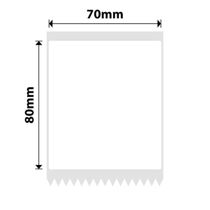NB513 - NIIMBOT - B3S ONLY - T70X80MM - 95 LABELS PER ROLL - WHITE