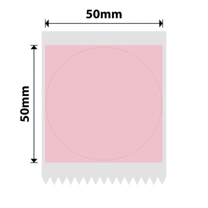 NB515 - NIIMBOT - B1 / B21 / B3S / B4 - R50X50MM - 150 LABELS PER ROLL - ROUND - PINK