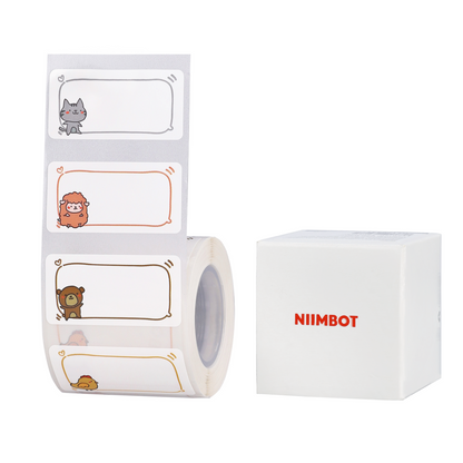NB521 - NIIMBOT - B1 / B21 / B3S / B4 - T40X20MM - 320 LABELS PER ROLL - ANIMAL MESSAGES
