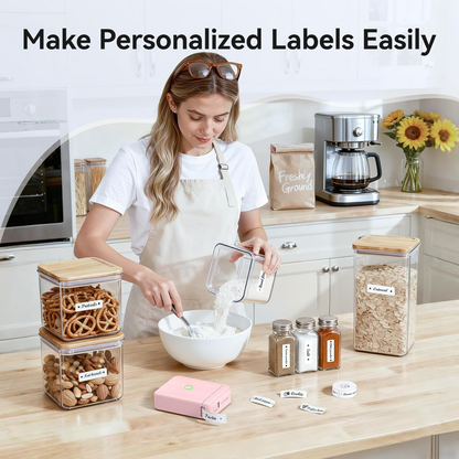 NB524 - Niimbot - D110-M - Portable Bluetooth Label Printer Incl Free Label Roll (12x40mm)
