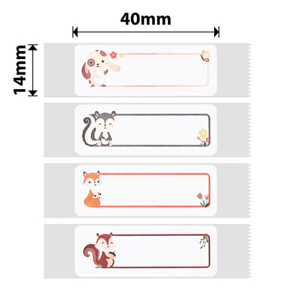 NB528 - Niimbot - N1 - 14x40mm - 60 Fun Jungle Iron On Labels