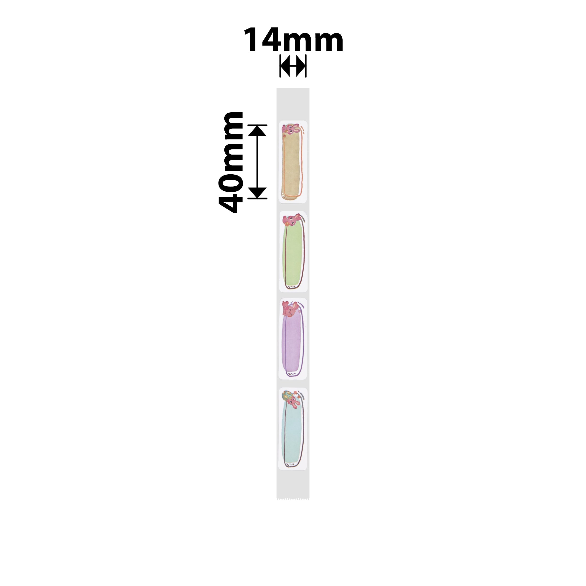 NB529 - NIIMBOT - B18 / N1 - PU14X40mm - 60 LABELS PER ROLL - IRON ON LABEL - CUTE BUNNY