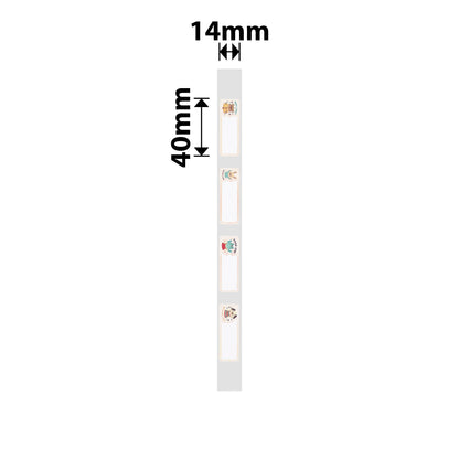 NB530 - NIIMBOT - B18 / N1 - PU14X40mm - 60 LABELS PER ROLL - IRON ON LABEL - INSPIRING ANIMALS