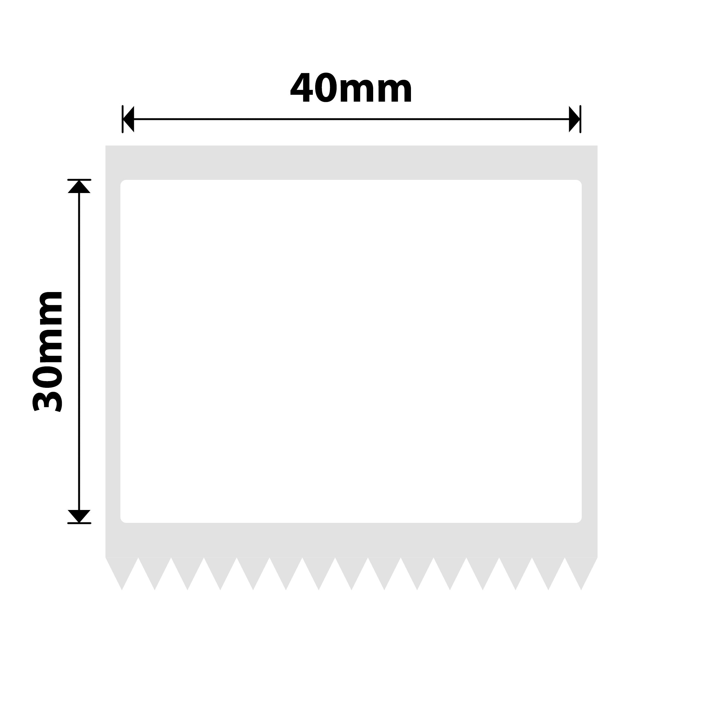 NB540 - NIIMBOT - K2 / K3 - T40X30MM - 900 LABELS PER ROLL - WHITE
