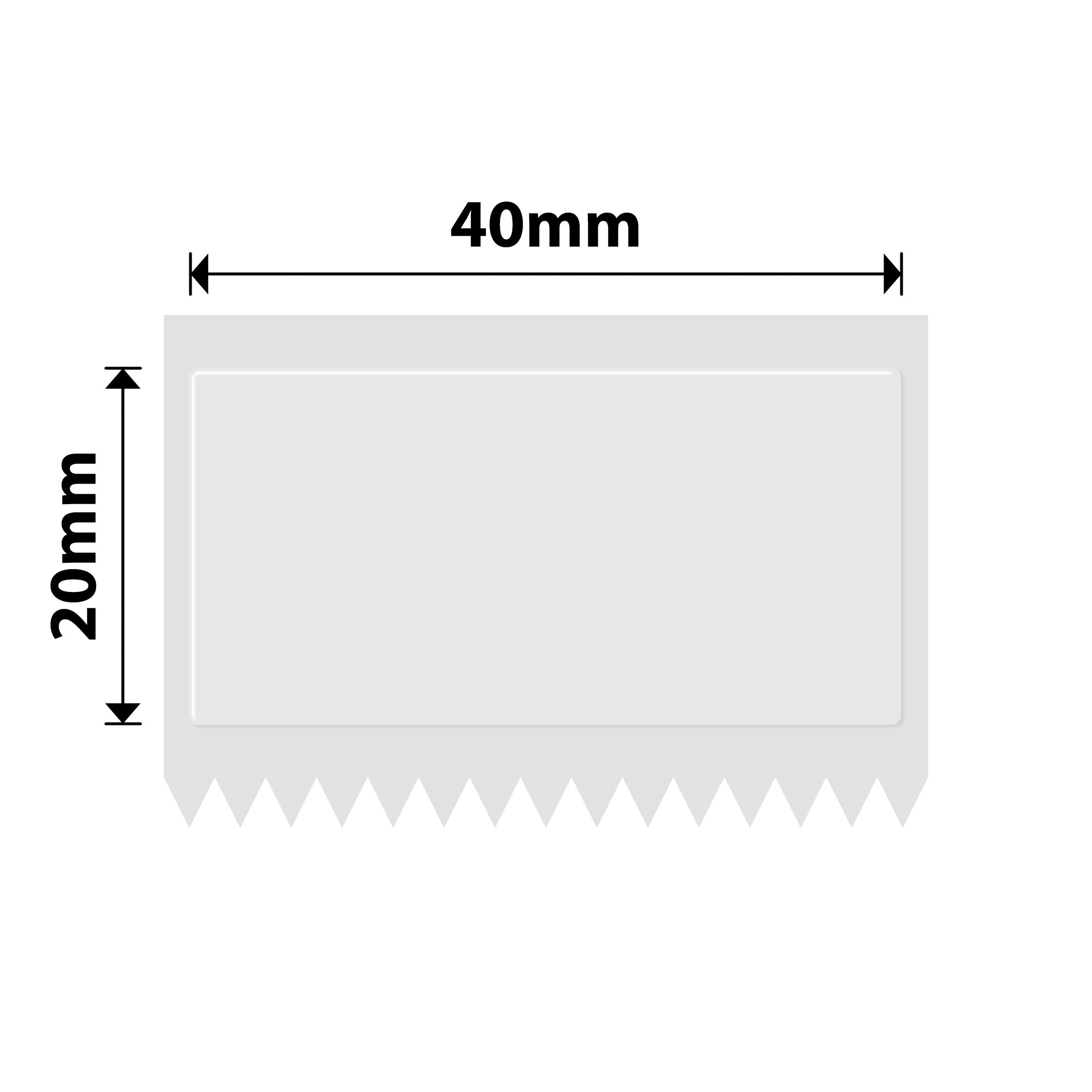 NB213 - Niimbot - B1 / B21 / B31 / B3S / B4 - 40x20mm - 320 Transparent Labels